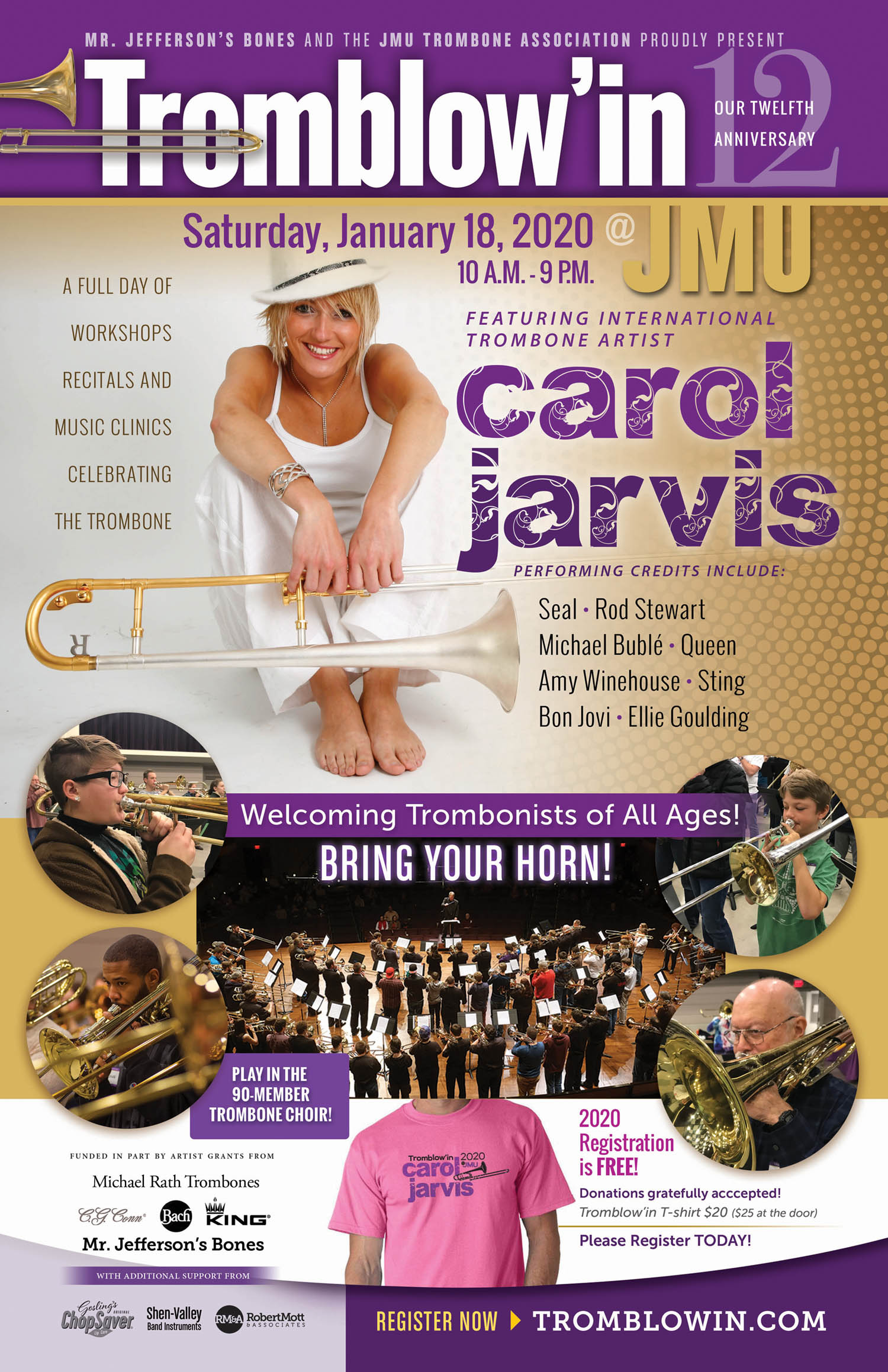 Tromblow'in 2020 with Carol Jarvis